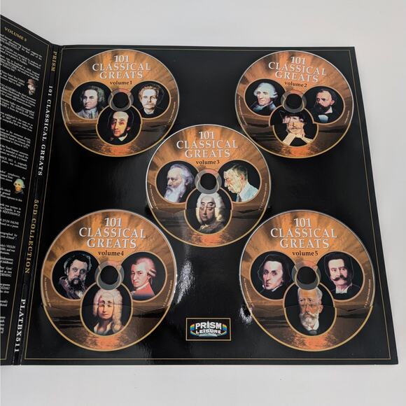 101 Classical Greats CD Collection 5 Disc Symphony Composer Orchestral Sampling - Picture 6 of 11